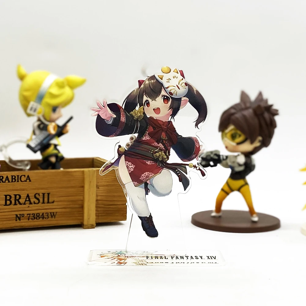 Фантазия XIV FF14 Lalafell Fran фигурка на акриловой подставке модель пластина Держатель