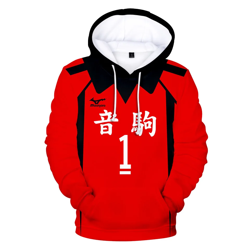 

Japan Anime Haikyuu Cosplay Costume Nekoma High School Volleyball Club Kozume Kenma Kuroo Tetsurou Unisex 3d Hoodies Sweatshirts