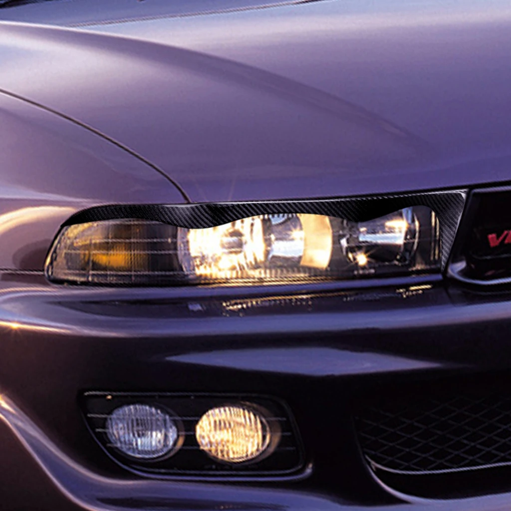 1 пара автомобильные фары из углеродного волокна для Mitsubishi Galant 1997 1998 1999 2000 2001 2002 -