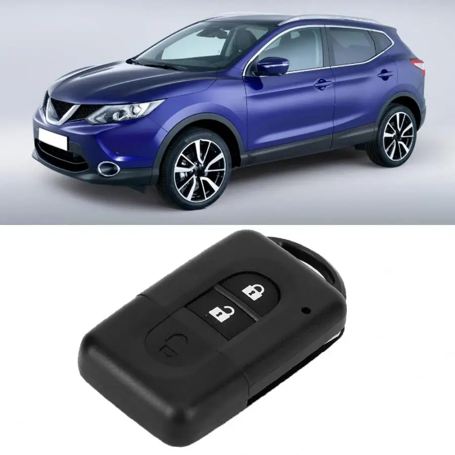 2 кнопки дистанционного ключа корпус чехол Замена насадка для Nissan Qashqai X-trail Автомобильный ключ чехол для автомобиля