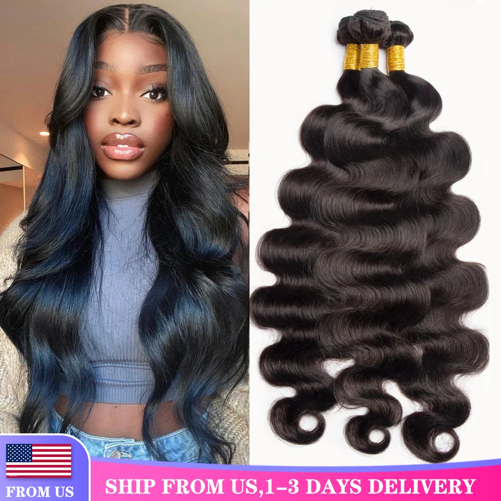 

Сапфировые волосы, быстрая доставка в США, перуанские волнистые человеческие волосы, пряди 100% Remy, волосы для наращивания 3/ 4 пряди, толстые в...