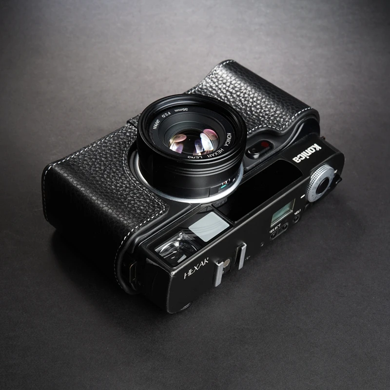 Чехол ручной работы из натуральной кожи для камеры KONICA Hexar AF
