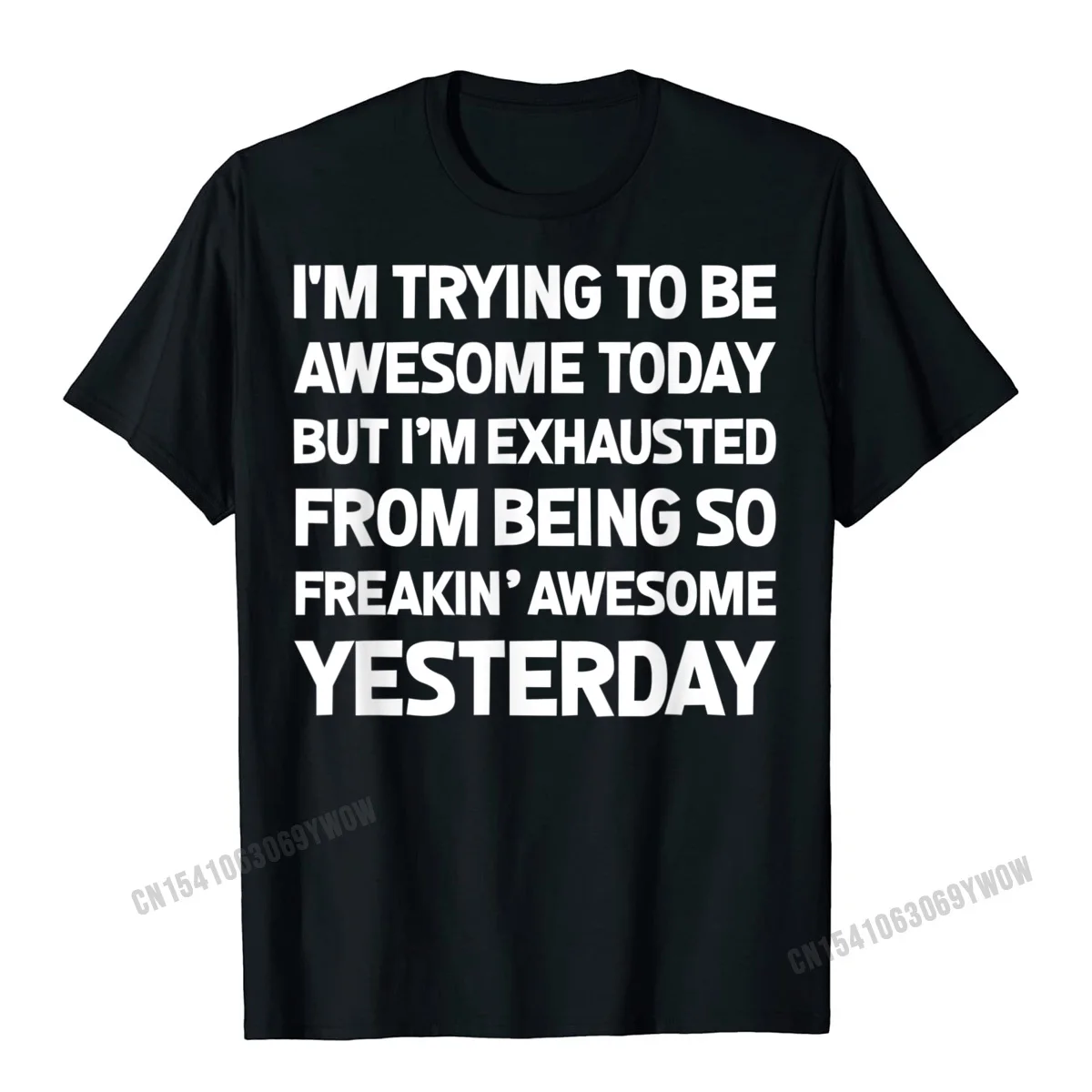 Я пытаюсь быть потрясающей сегодня футболкой забавная футболка подарок мужские