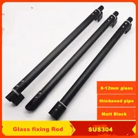 1PC Stainless steel 304 Shower Glass door fixed rod/clip,Bathroom glass support bar