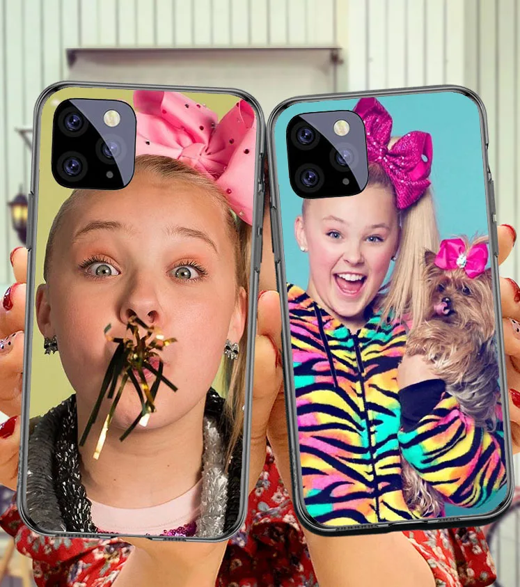 Jojo siwa прозрачный мягкий силиконовый чехол для телефона iPhone XS XR MAX X 5 5S 5SE 6 6S 6 7 8Plus высокое качество печати