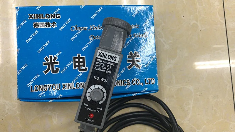 Фотоэлектрический датчик XINLONG KS-W32, белый свет, стандартный, для коррекционных машин и машин по производству пакетов (art.: 3920daa387ead) - 3920daa387ead