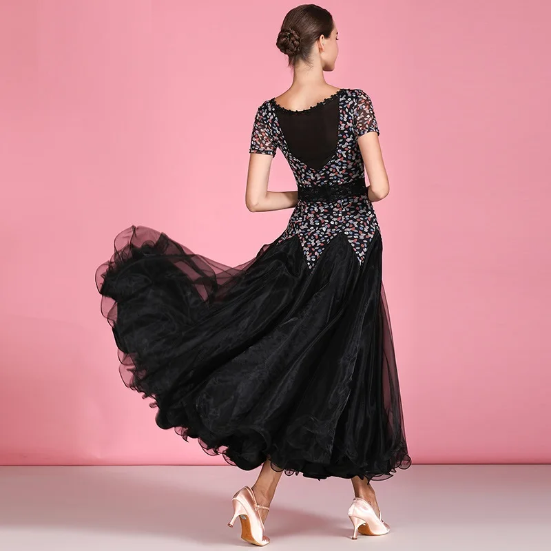 Платье для бальных танцев длинное платье костюмы танго испанское фламенко