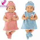 Reborn baby doll платье шляпа носки набор для 40 см Nenuco Ropa y su Hermanita 43 см Кукла Одежда