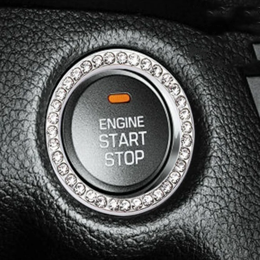 Автомобильный Стайлинг авто двигатель старт стоп декоративный чехол для кольца