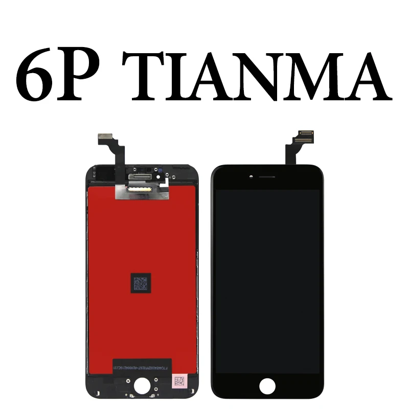 Премиум Версия Tianma для iPhone 5S, SE 6 6S Plus 7 8 Plus ЖК сенсорный экран Стекло сборка Бесплатный подарок без битых пикселей - Цвет: for iphone 6P black