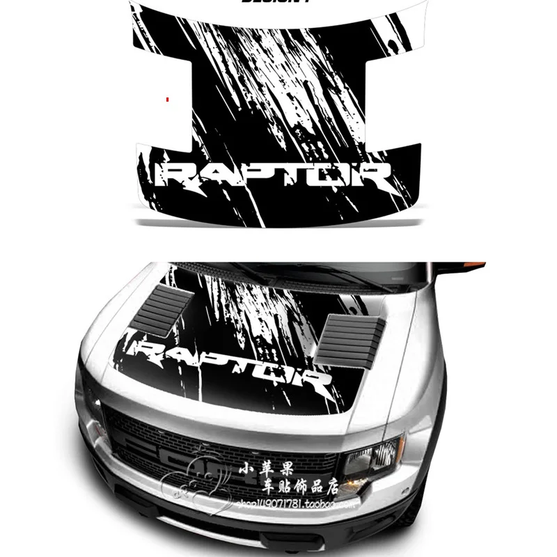 Car Sticker Modification Decorative Hood Applique Vinyl Decal For Ford F150 Raptor Head Styling | Автомобили и мотоциклы