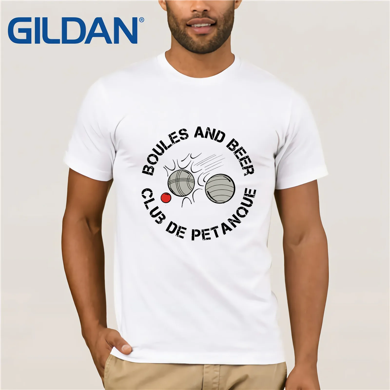 Мужская рубашка Boules And Beer Club De Petanque French Спортивная мужская футболка с коротким