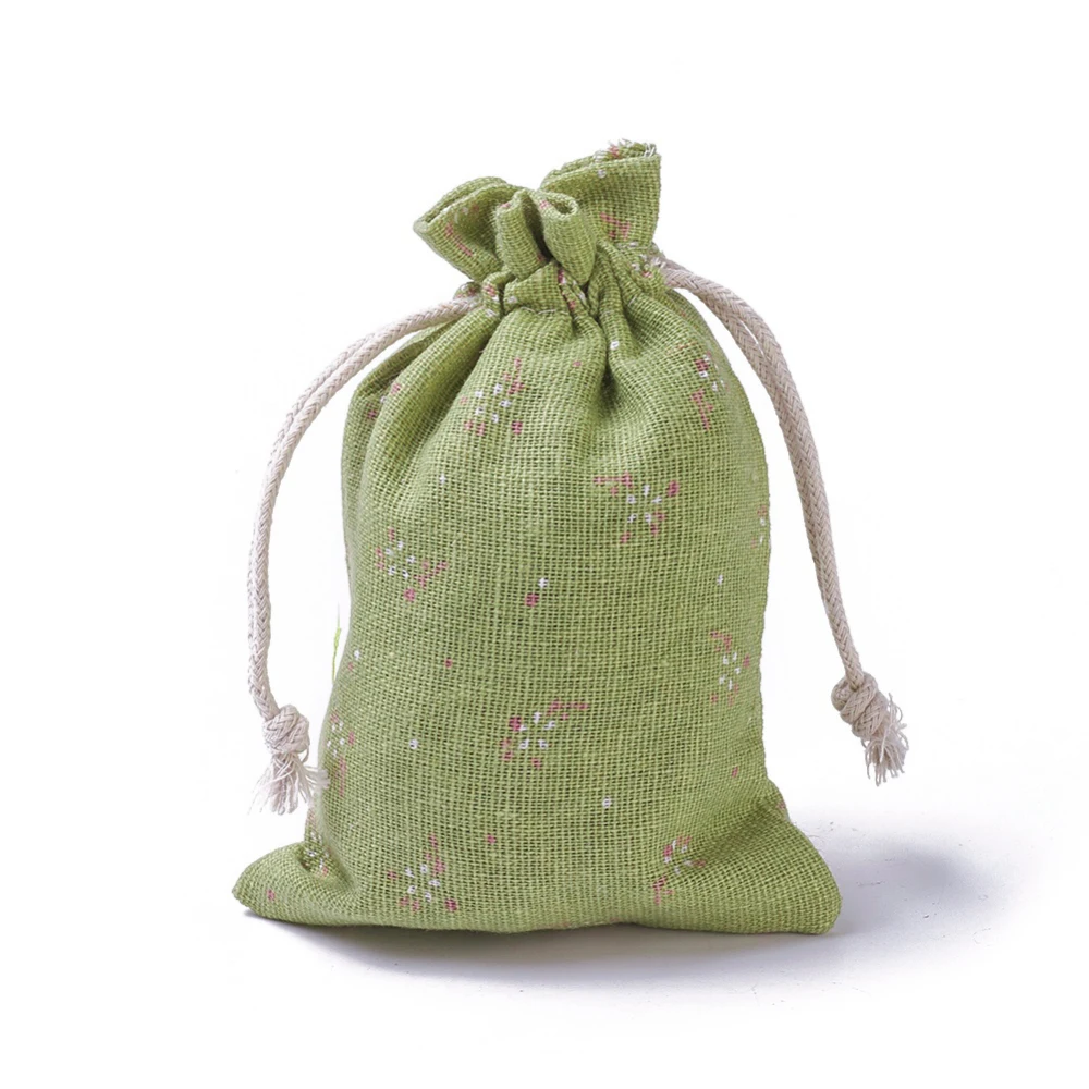 

20pcs 14x10cm Gift Bags Drawstring Bags Burlap Packing Pouches Present Candy Bag Wedding Party Favor Pouch Jewelry Storage