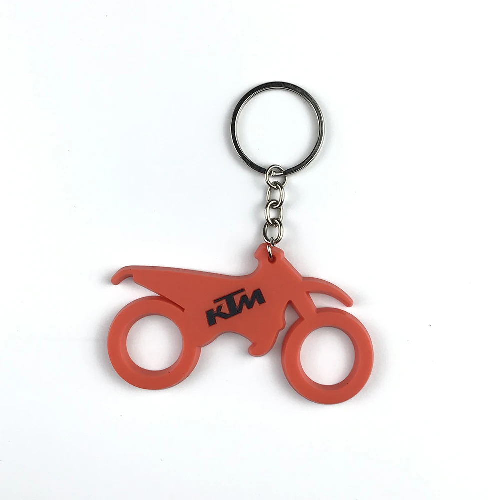 3D Motorcycle Accessories Motorcycle KeyChain Rubber Motorcycle Key Chain For DUCATI Honda Kawasaki Harley Suzuki Yamaha model - Название цвета: 4