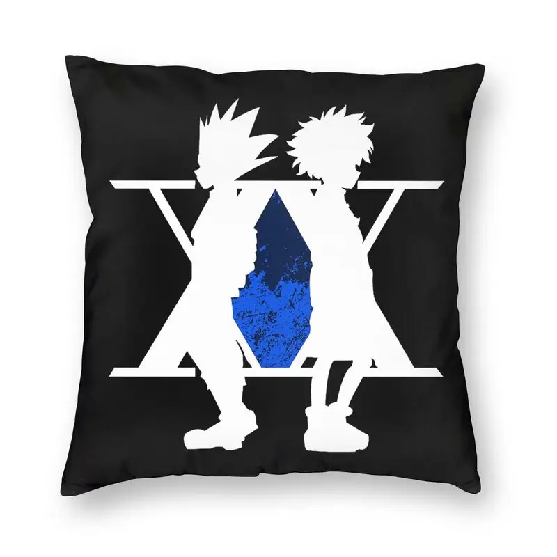 

Наволочка Hunter X Hunter 40x40 см, домашняя декоративная подушка с принтом Аниме Манга Killua Zoldyck, двухсторонняя диванная подушка