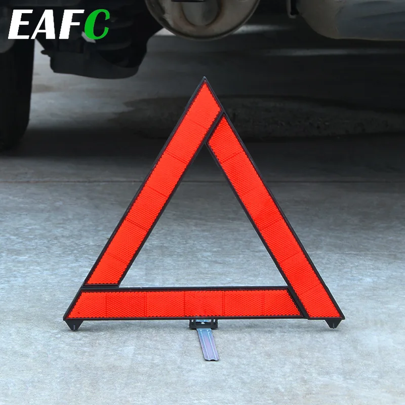 Автомобильный аварийный пробой Предупреждение ющий треугольник красный