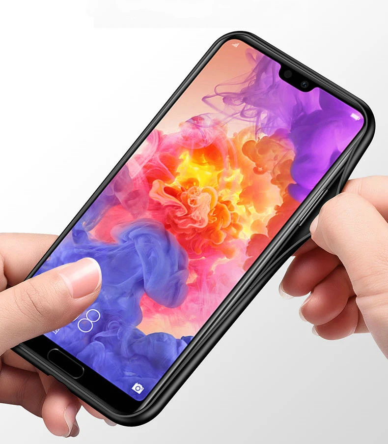 Чехол из закаленного стекла для Huawei P30 P20 Pro Lite простой жесткий чехол задней панели