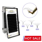 Накладные ресницы Abonnie из мягкой норки, легкие вееры для самостоятельного наращивания ресниц, частная торговая марка, шелковые накладные ресницы, лотки для объема