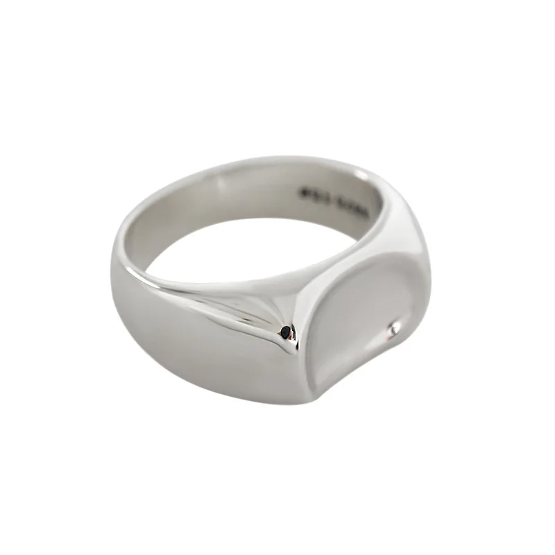 

S'STEEL Simple Smooth Ring 925 Sterling Silver Rings For Women Gift For Girlfriend Joyas De Plata 925 Mujer Minimalist Jewelry