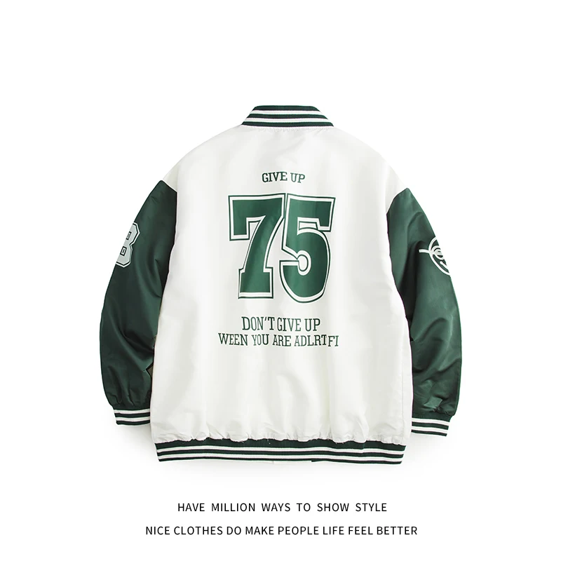 

2021 New Autumn Thin Light Oversize Letter Men's Baseball Jacket Unisex Women's Varsity Bomber Coat Sport Casual Vintage Street
