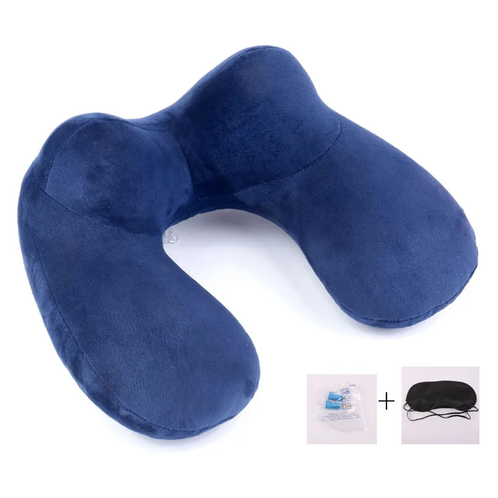 Новая надувная U образная подушка для путешествий уличная портативная шеи