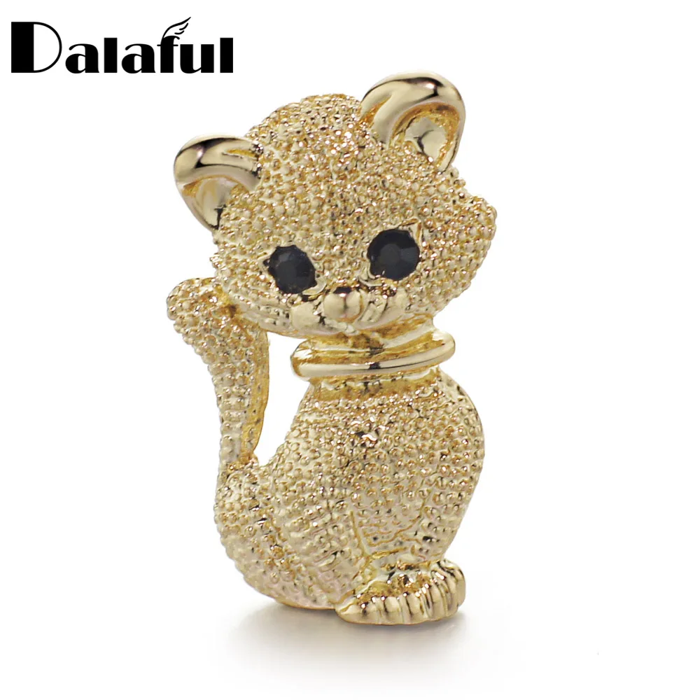 Изысканные милые маленькие броши-кошки булавки для воротника шарфа ювелирные