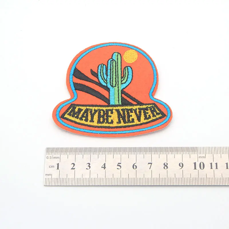 2 шт./лот мультфильм Кактус одежда вышивка патч Ткань стикер утюжок на Шить Патч