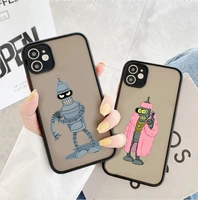 fashion cute futuramas for kid cellphone bumper clear matte pc back phone case for iphone 11 12 13 pro xs max 6 6s 7 8 plus x xr