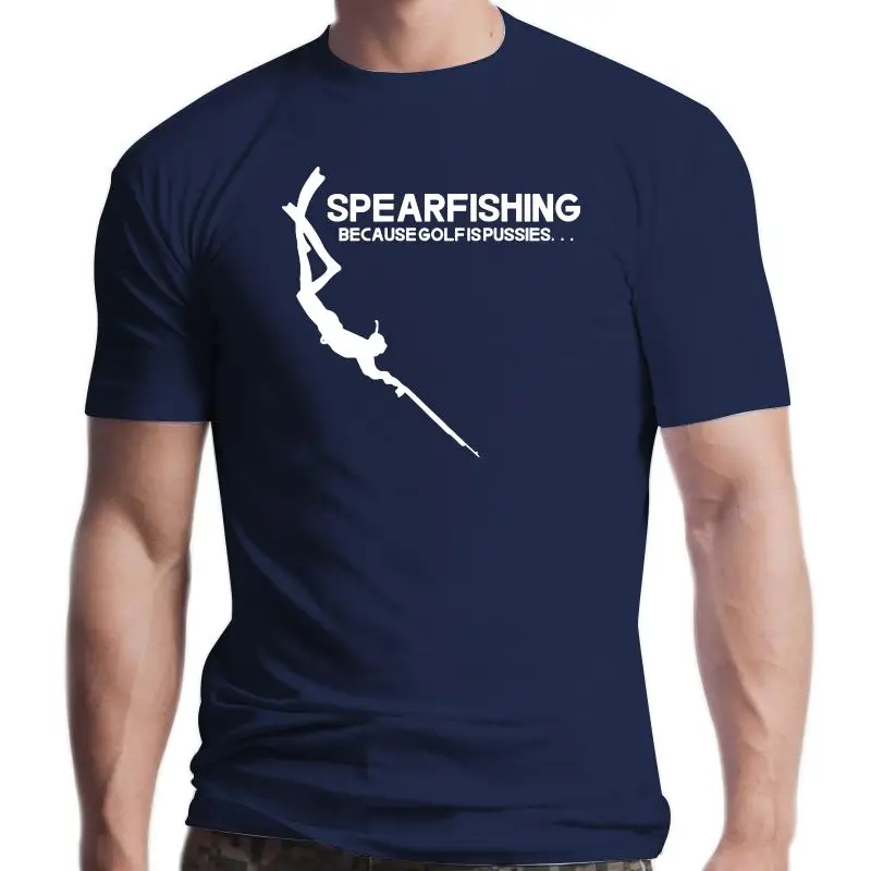 

New 2021 Funny Spearfishing Scuba Diver T Shirts Men Summer Cotton Harajuku Short Sleeve O Neck Streetwear Black T-shirt