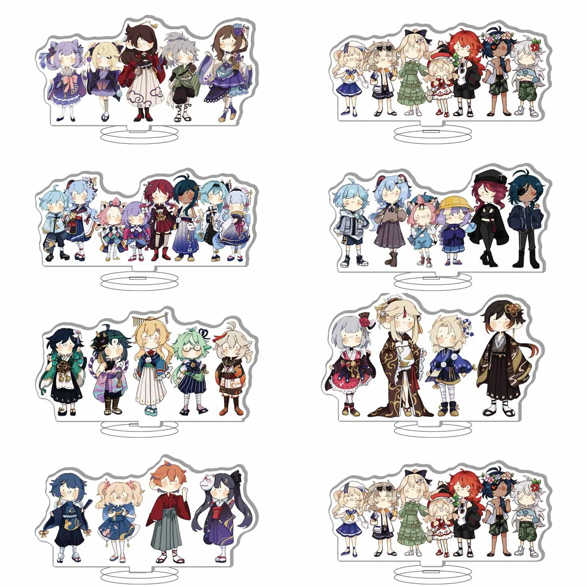 

Anime Figure Lnazuma Genshin Impact Diluc Venti Klee Keqing Qiqi Acrylic Stand Model Plate Desk Decor Standing Sign Keychain