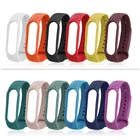 Ремешок силиконовый для Xiaomi Mi band 4 3 5 6, спортивный браслет с двойной застежкой, сменные призматические ремешки для смарт-часов