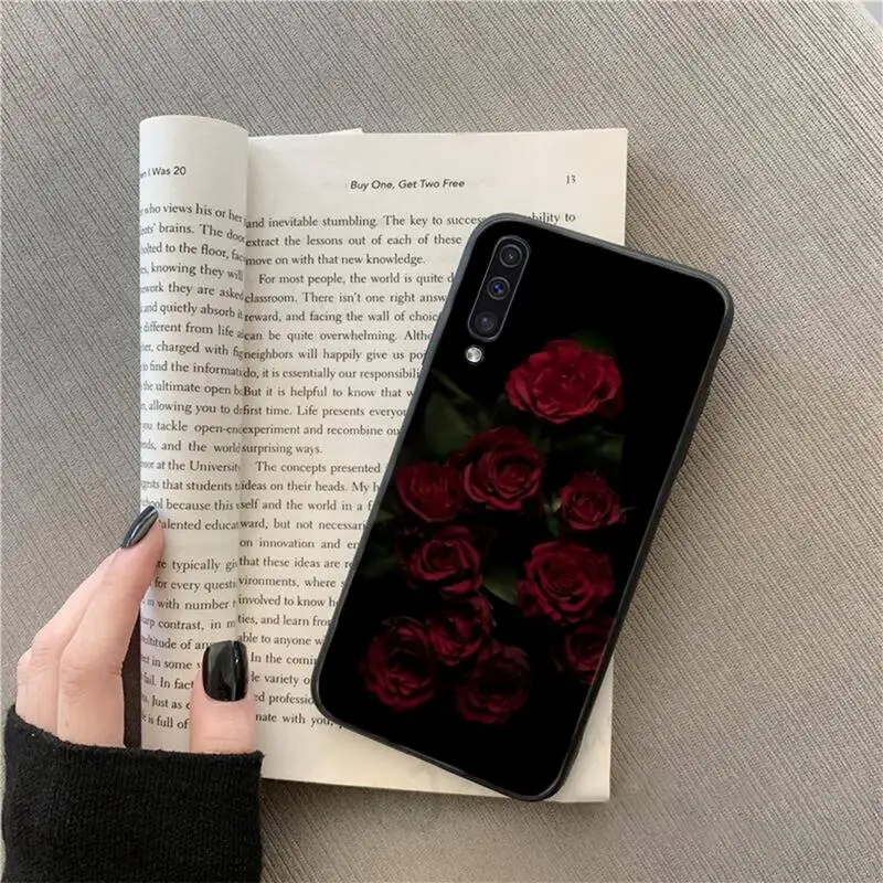 

Red Rose Flowers Phone Case For Samsung galaxy S 9 10 20 A 10 21 30 31 40 50 51 71 s note 20 j 4 2018 plus