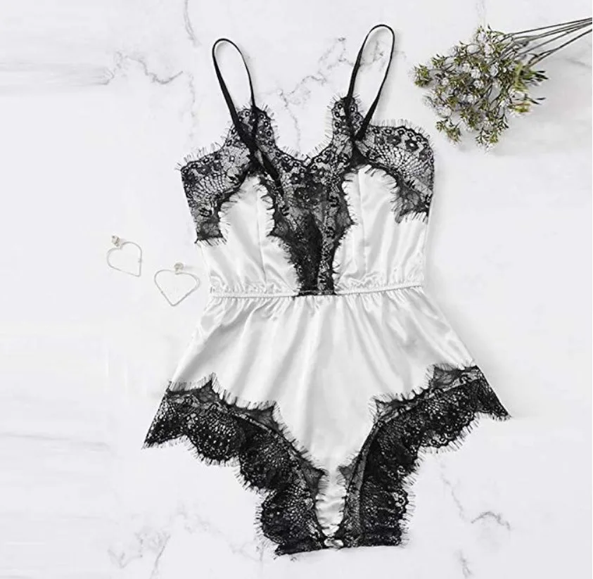 Пикантное нижнее белье пижамы для женщин кружевной пижамный комплект пижама с