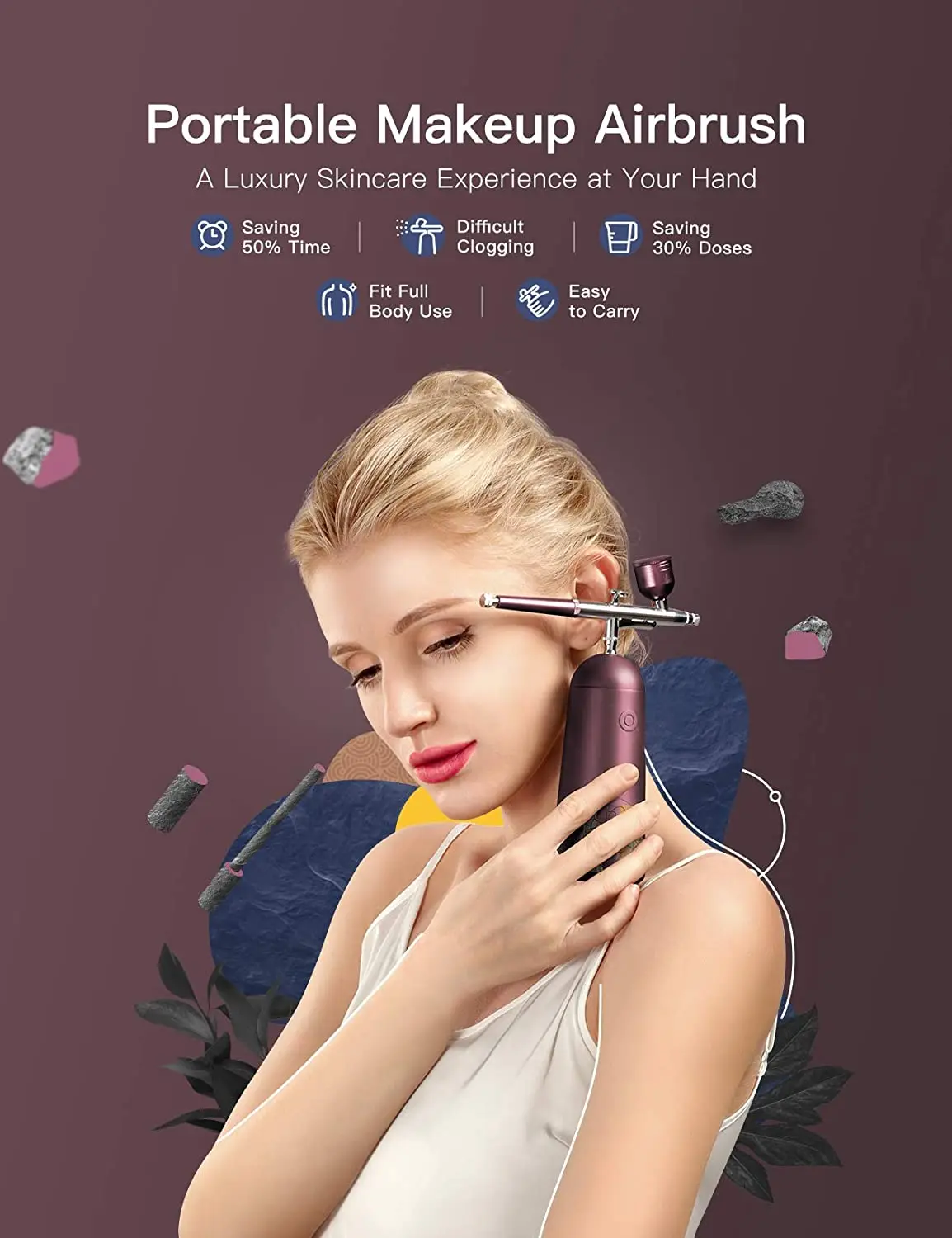 Портативный Аэрограф для макияжа GX · диффузор роскошный увлажняющий нано