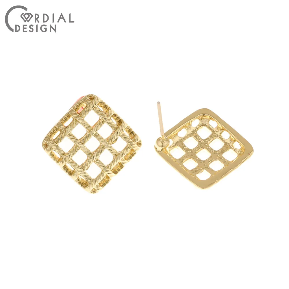 

100 шт., фурнитура для изготовления ювелирных изделий, 18 х18 мм