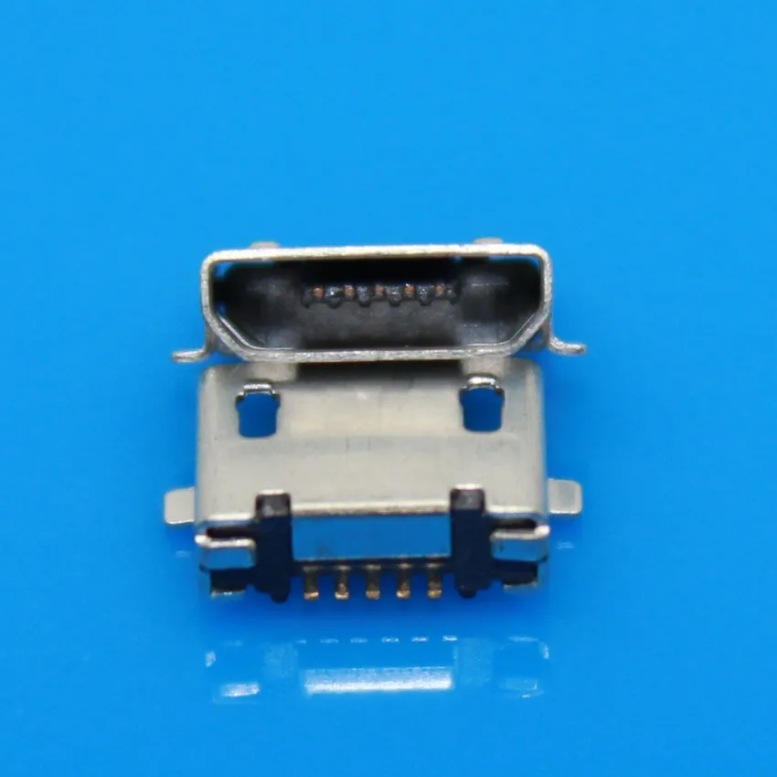 JCD Micro USB 5 P, 5-контактный разъем Micro USB, 5 крепеж; микро-usb разъем для задней зарядки