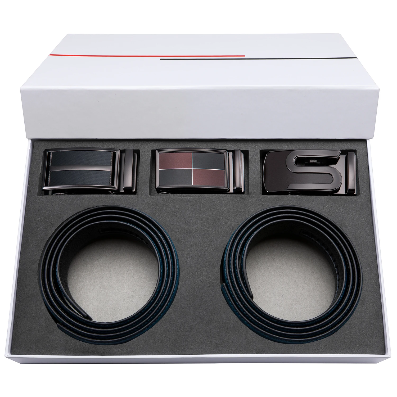 Ремень мужской из натуральной кожи с автоматической пряжкой роскошный брендовый