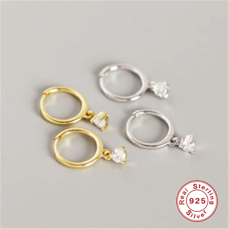 Серьги из стерлингового серебра 925 пробы для Чехол женский кулон серьги-кольца серьги на кость уха серьги на подарок девочке Злой Глаз Звезда Луна aretes B5