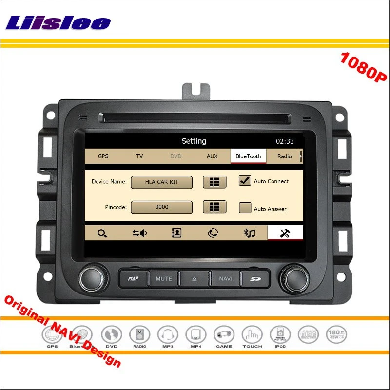 Для Dodge RAM 1500 2014 2015 2016 автомобильное радио FM AM Аудио Видео стерео CD DVD плеер GPS