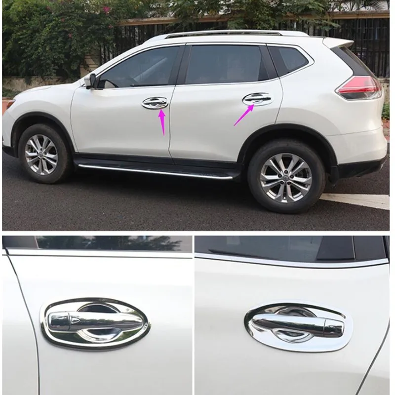 Хромированная накладка на дверную ручку для Nissan Rogue X-Trail T32 2014 2015 2016 2017 2018 2019 |