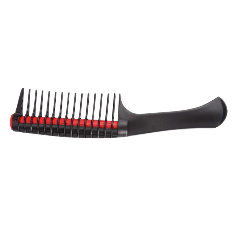 

Red Heart Roll Comb Anti Cross Knot Hairdressing Comb Modeling Texture Wide Tooth Comb Hairdressing Tool