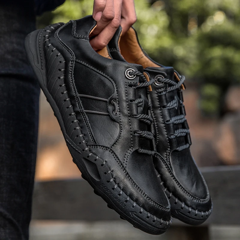 

Мужские кожаные кроссовки Soulier, мужская повседневная обувь