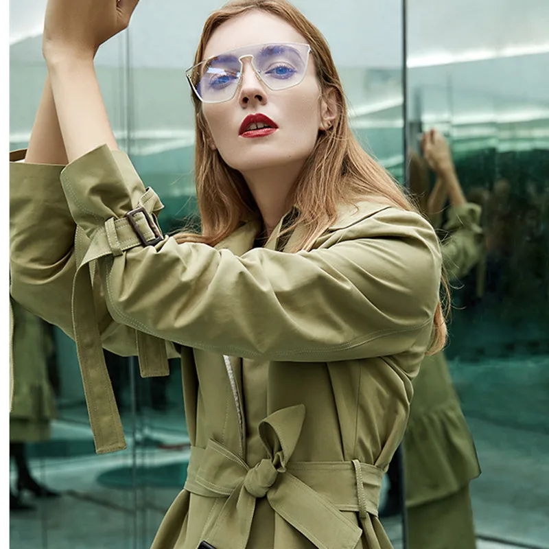 MissFoFo 2019 Новая модная Офисная Женская куртка ветровка удобная просторная