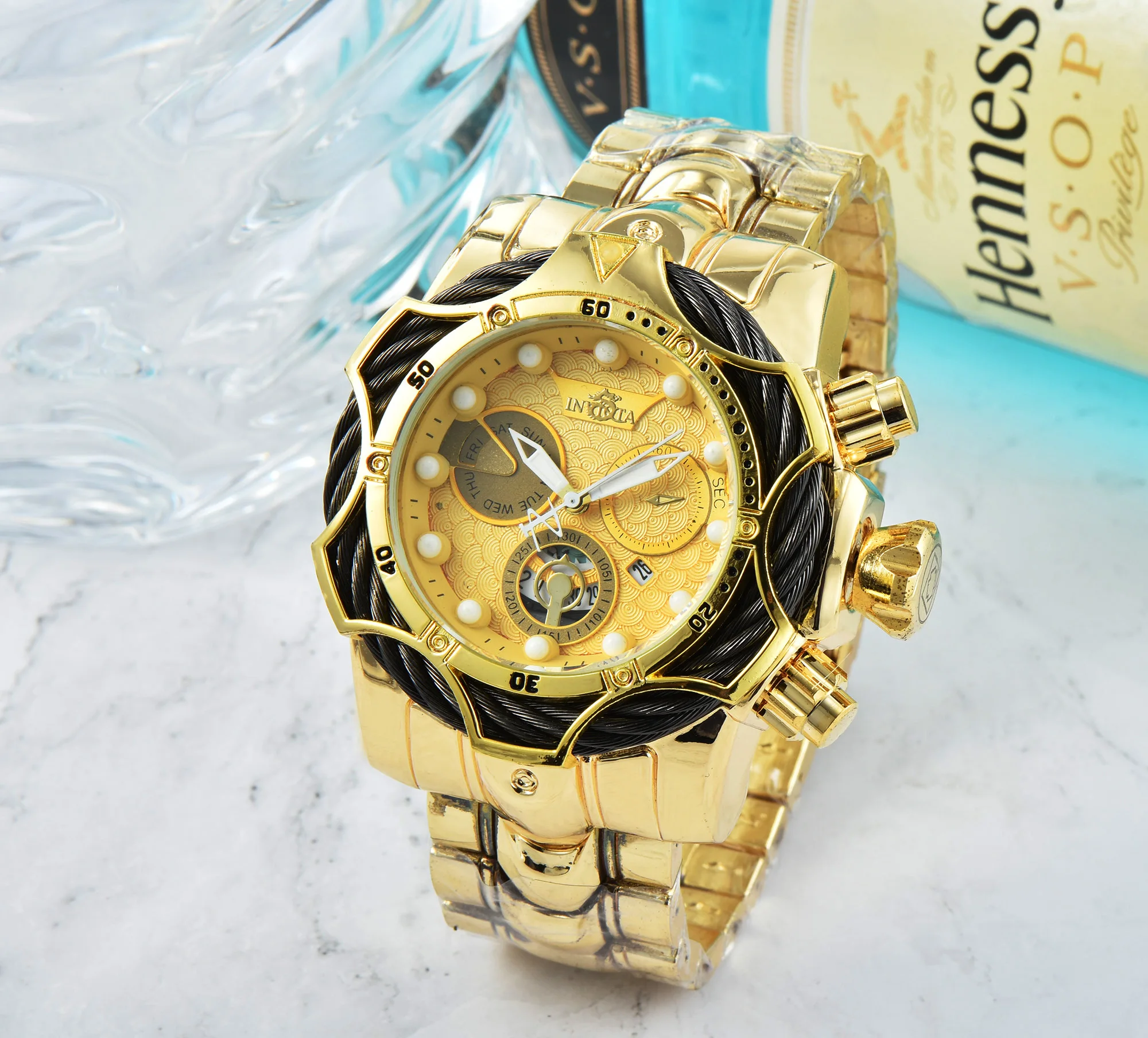 

Men's AAA + stainless steel large flywheel Business Watch JS-50
