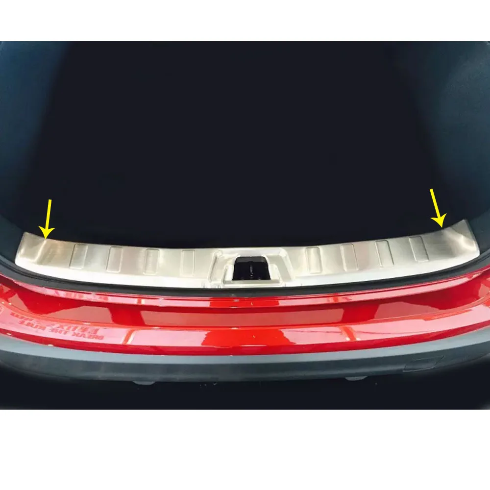 

For Nissan Qashqai 2016 2017 2018 Car Stainless Steel Back Rear Pedal Door Scuff Plate Frame Internal Inside Threshold Trunk