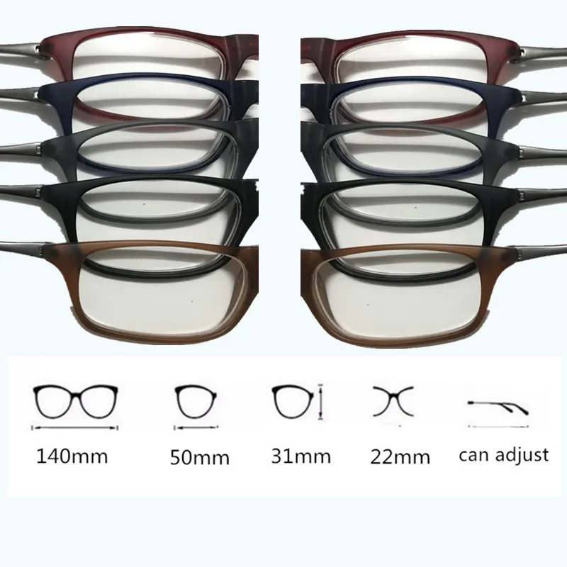 GLAUSA 2019 Унисекс Складные Магнитные очки для чтения мужчин и женщин регулируемые