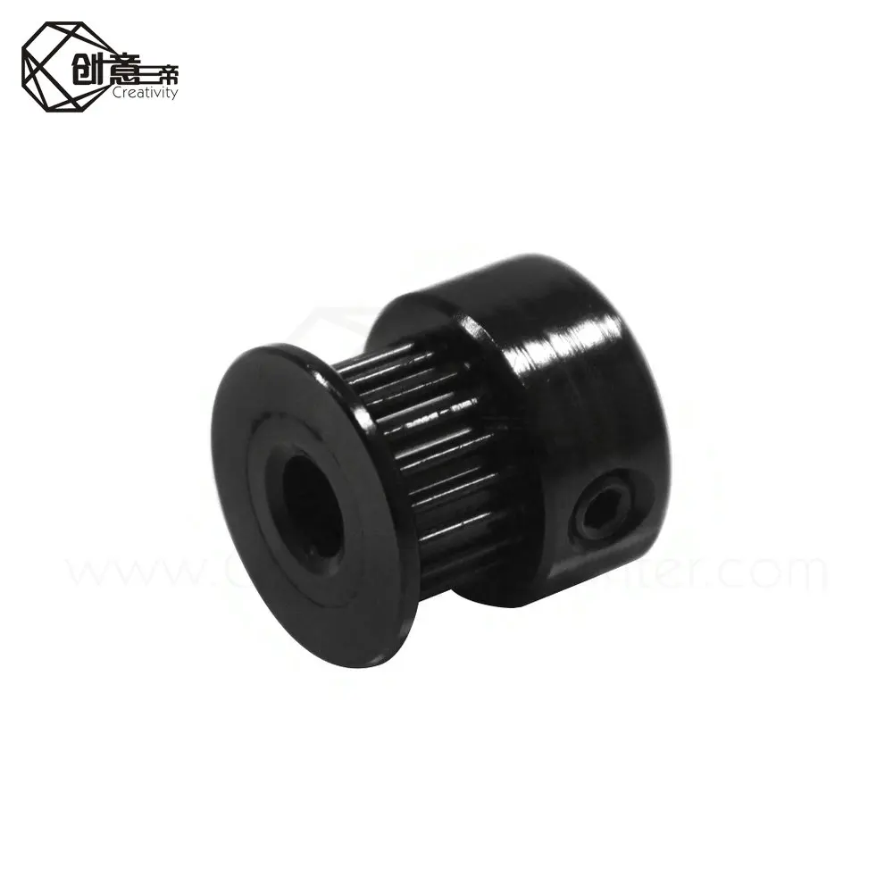 3D принтер Часть отверстия 8 мм/5 мм ширина 6 черное синхронное колесо GT2 20 зубья nbelt