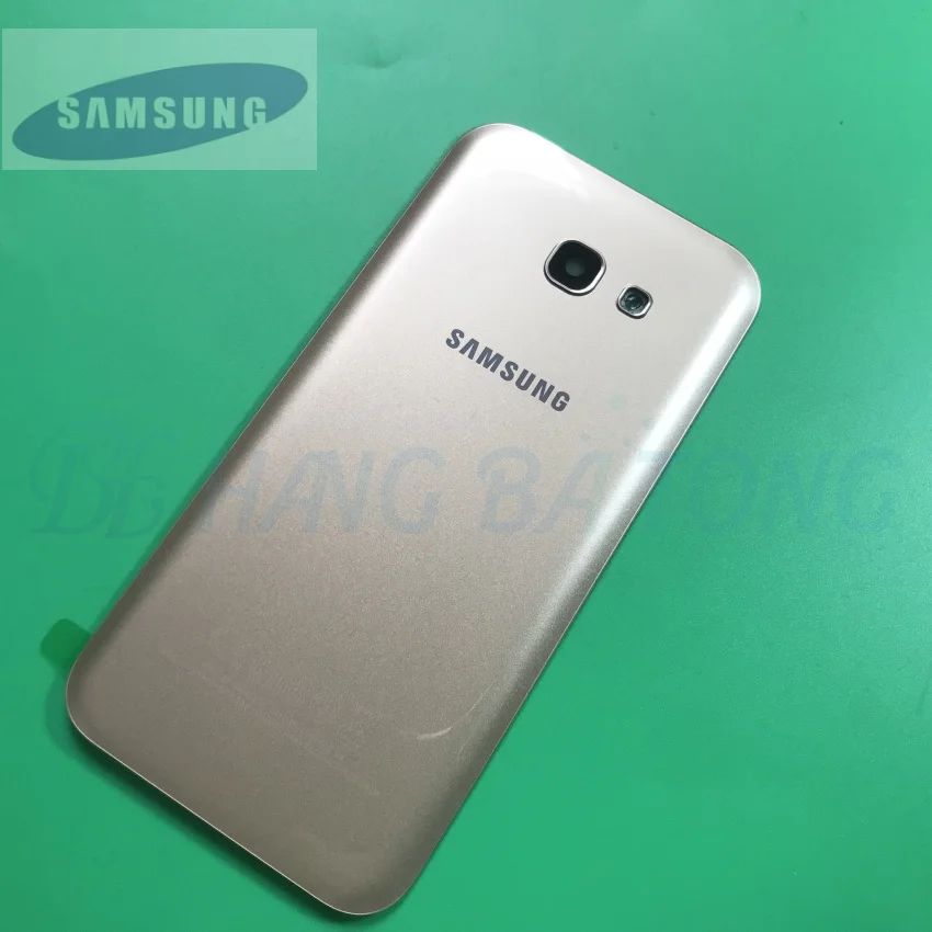 Samsung Galaxy A5 A520F A7 A720F A3 A320F задняя крышка со стеклянным корпусом чехол Замена двери батареи+ рамка для камеры