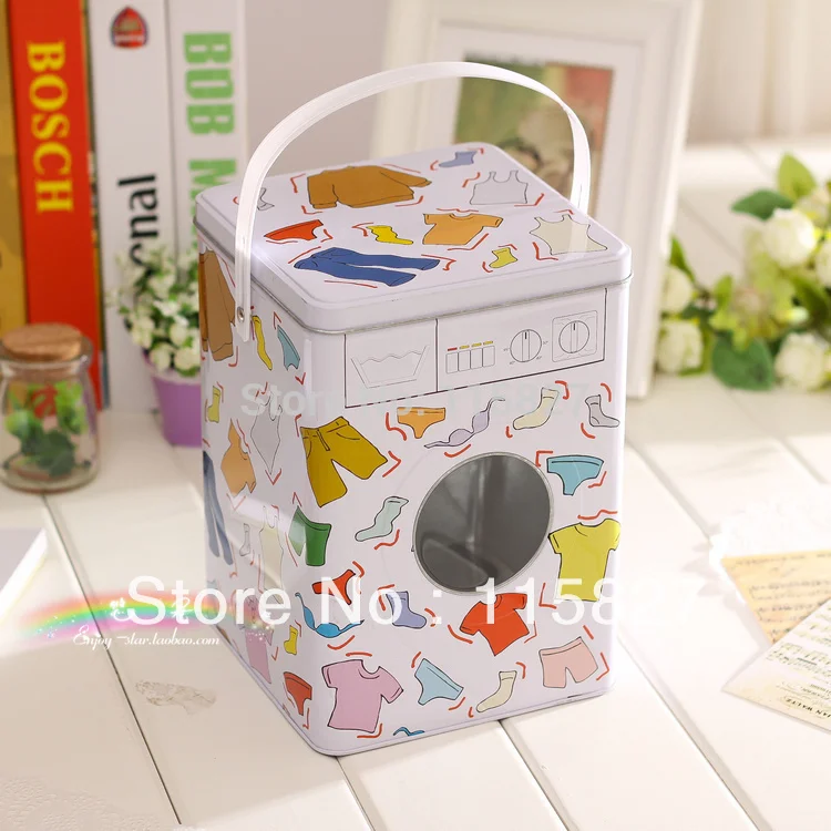 Дизайн стиральной машины Железный чехол для хранения с пластиковой ручкой