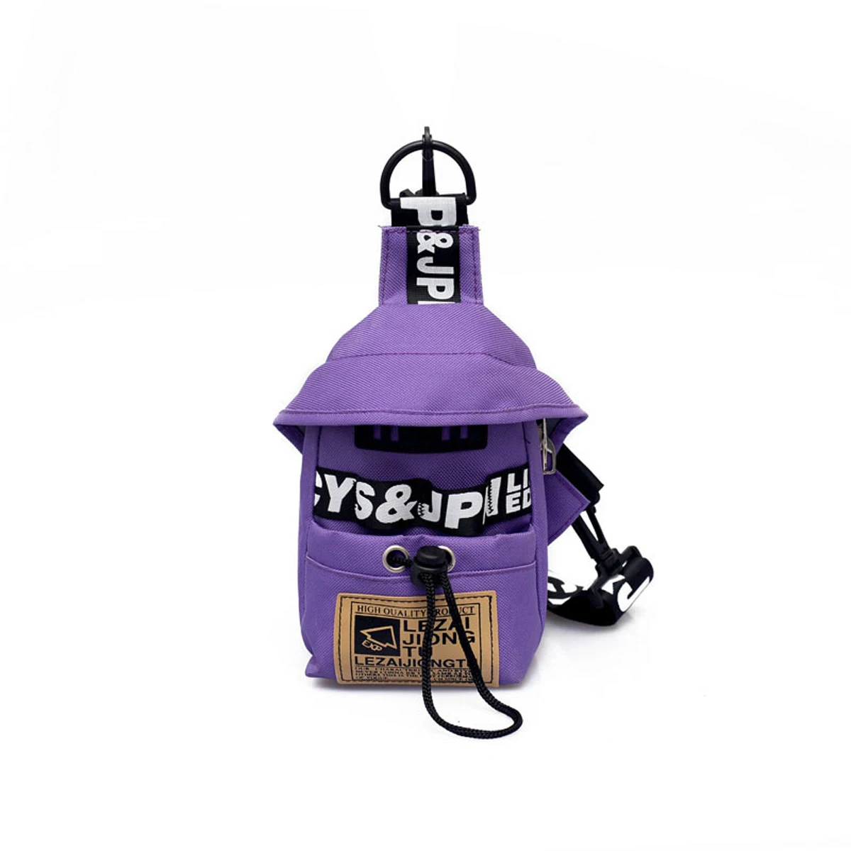 

Women Bags Letter Printed Chest Pack Adjustable Zipper Chest Bag Wild Style Crossbody with Drawstring